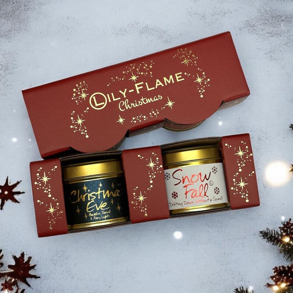 Lily-Flame Christmas 2 Mini Tin Candle Gift Set Extra Image 2